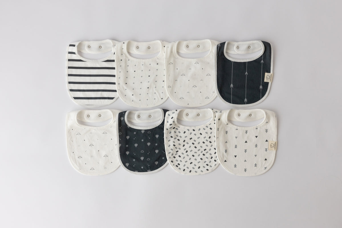 Lamb Babies Snug Drool Bibs in Pattern, set of 8