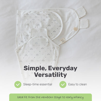Lamb Babies Snug Swaddle Wrap laid flat